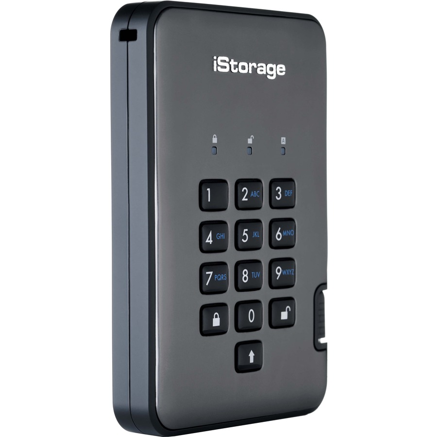 iStorage diskAshur PRO2 HDD 2 TB | Secure Hard Drive | FIPS Level 2 certified | Password Protected | Dust/Water Resistant. IS-DAP2-256-2000-C-G