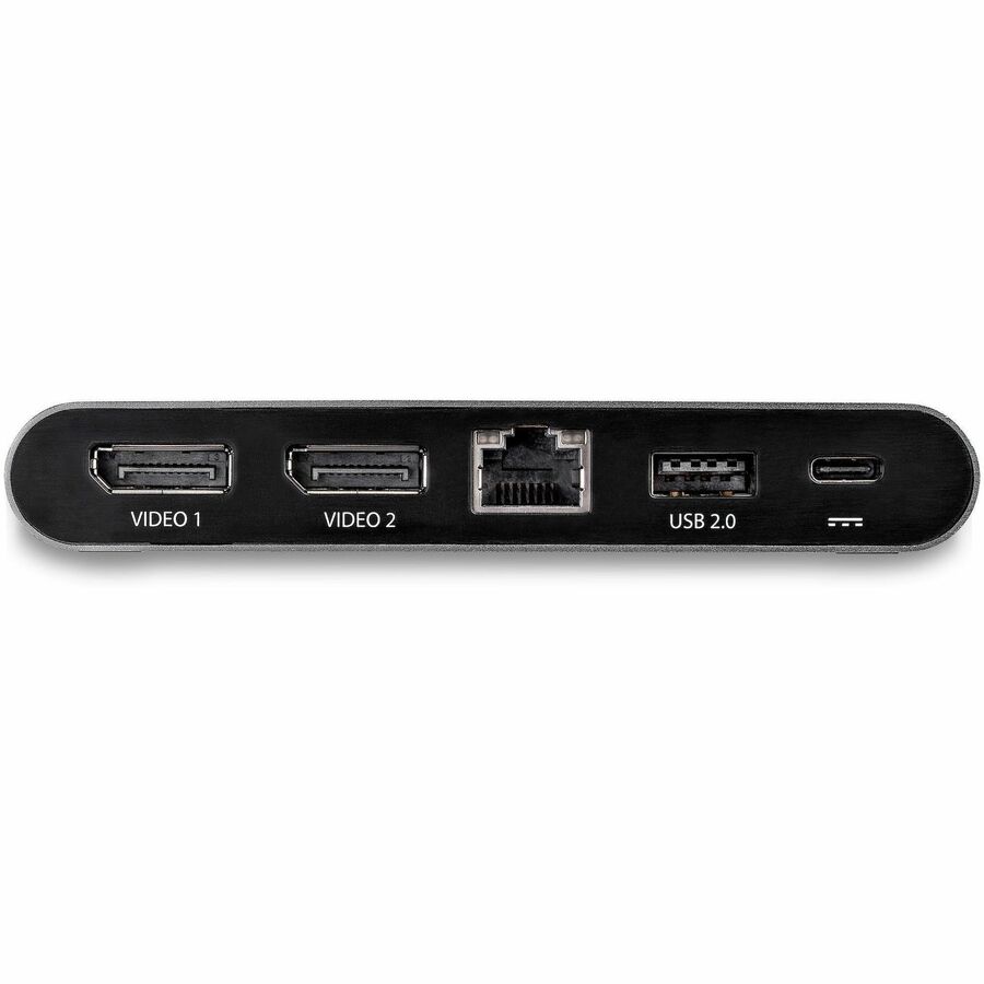 StarTech USB C Dock - 4K Dual Monitor DisplayPort Docking Station - 100W Power Delivery Passthrough, GbE, 2x USB-A - Multiport Adapter