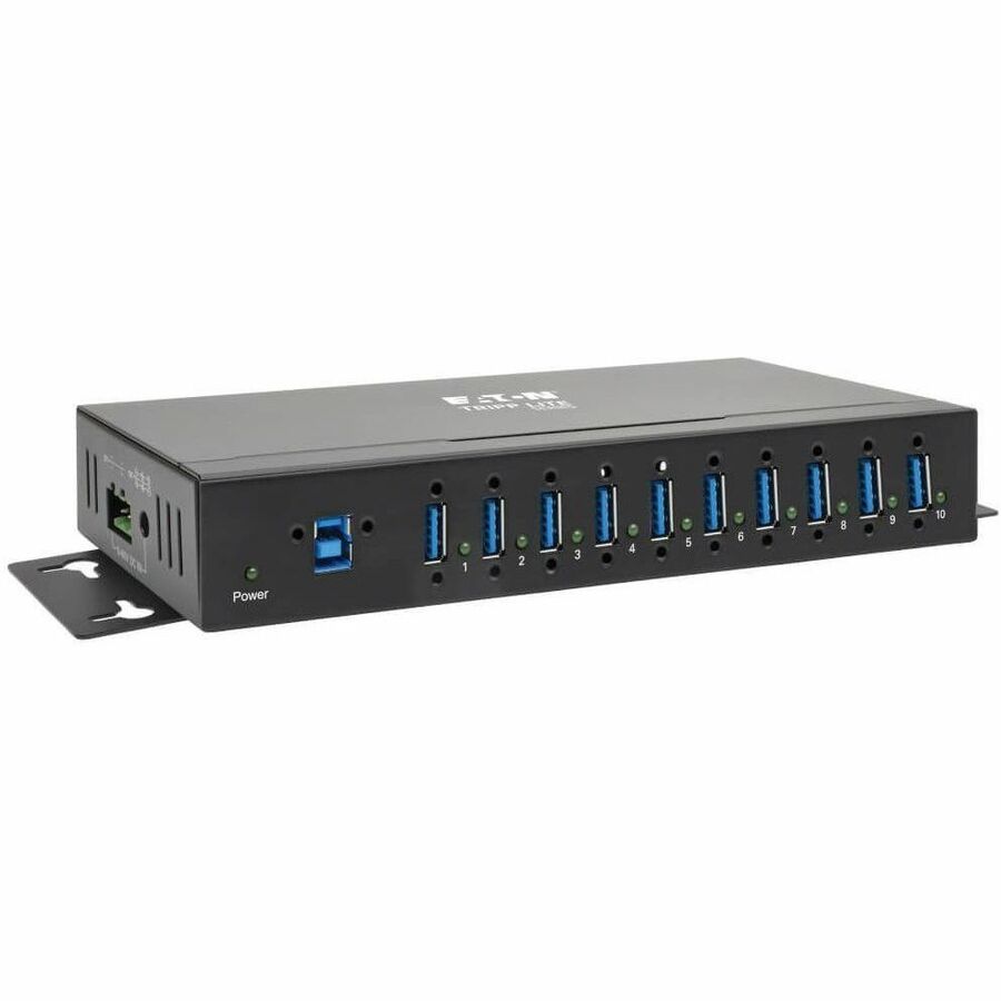 Tripp Lite by Eaton 10-Port Industrial-Grade USB 3.x (5Gbps) Hub - 20 kV ESD Immunity Metal Housing Mountable