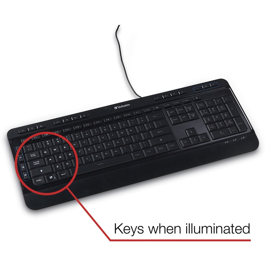 Picture of Verbatim Illuminated Wired Keyboard