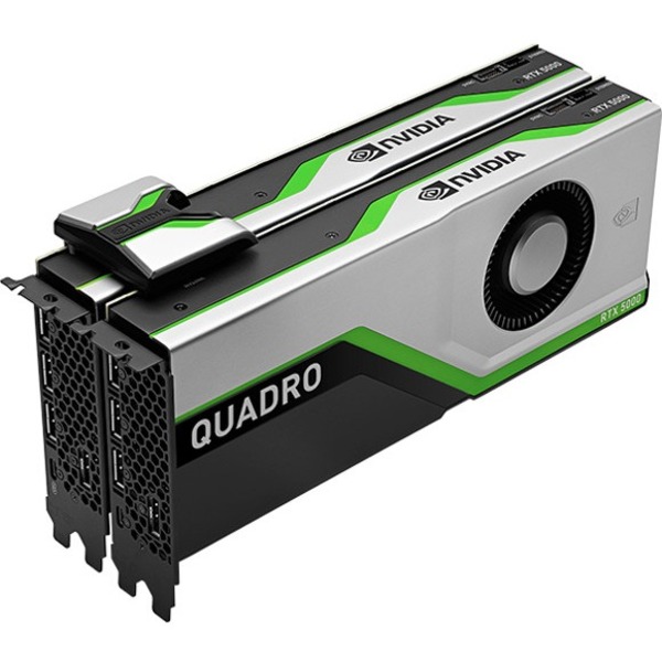 PNY nVidia Quadro RTX 5000 16GB GPU-Server / WorkStation Graphics Controller - PCIe 3.0 x16 Active Cooling (VCQRTX5000-BLK)