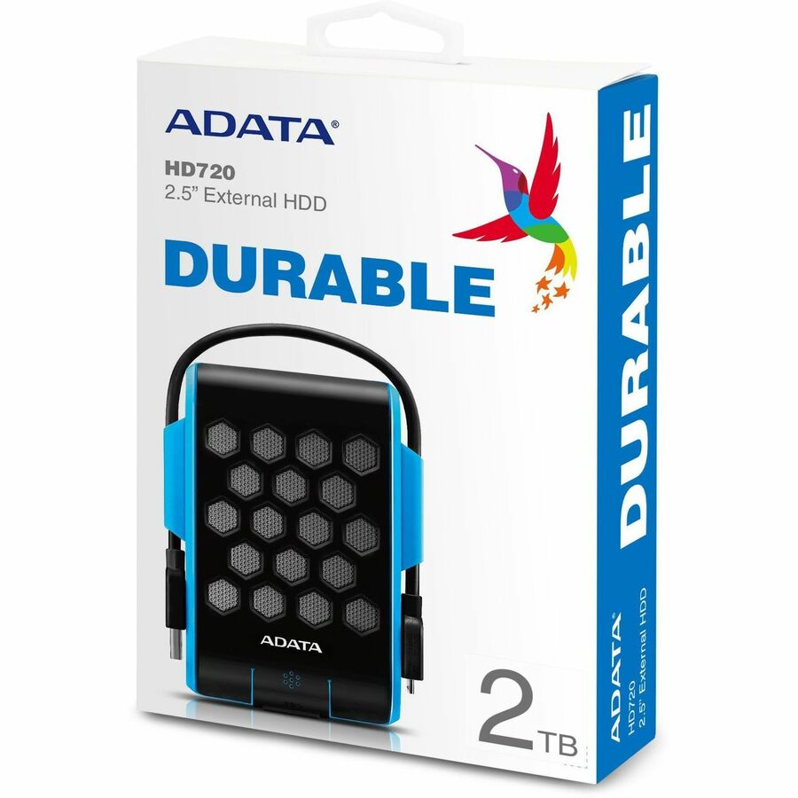 Adata HD720 AHD720-2TU31-CBL 2 TB Portable Hard Drive - 2.5" External - Blue