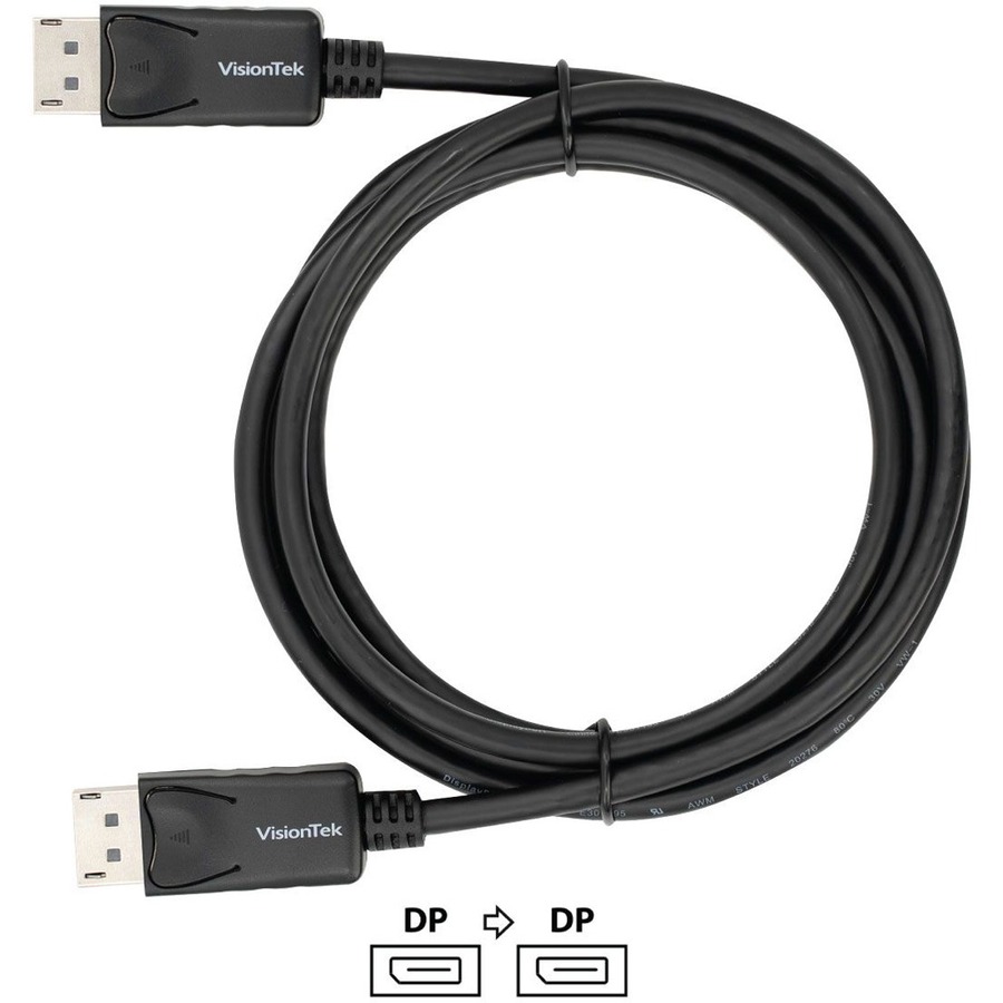 VisionTek DisplayPort to DisplayPort 2M Cable (M/M)