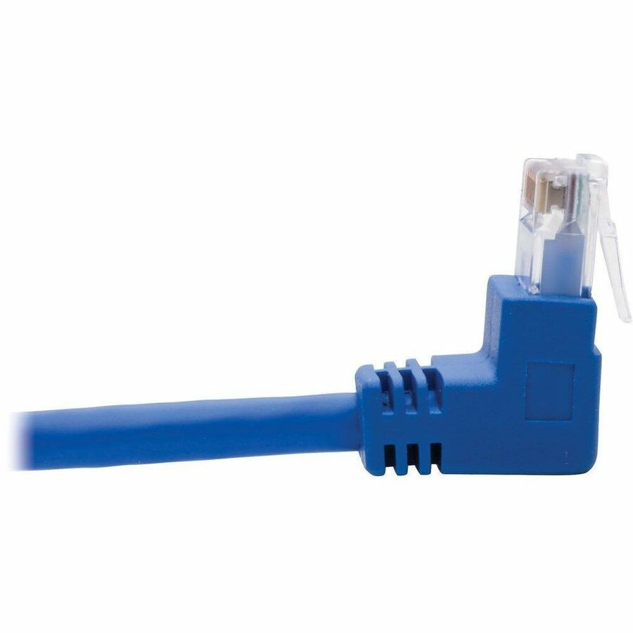 Eaton Tripp Lite Series Up/Down-Angle Cat6 Gigabit Molded UTP Ethernet Cable (RJ45 Up-Angle M to RJ45 Down-Angle M), Blue, 4 ft. (1.22 m)