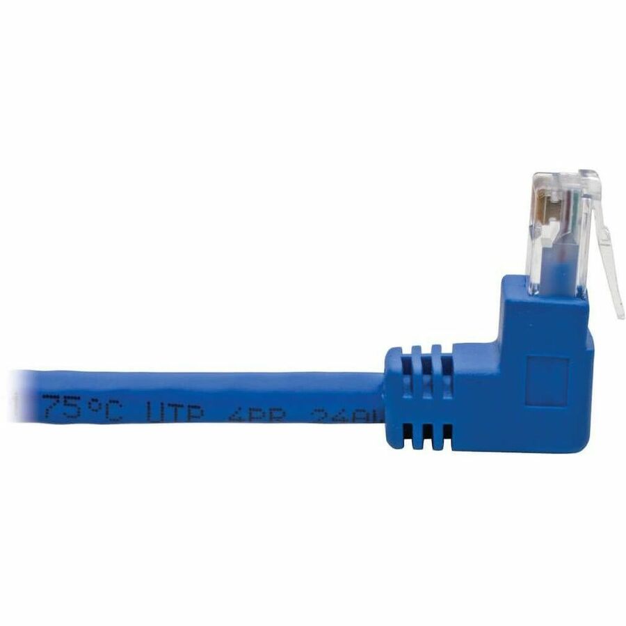 Eaton Tripp Lite Series Up/Down-Angle Cat6 Gigabit Molded UTP Ethernet Cable (RJ45 Up-Angle M to RJ45 Down-Angle M), Blue, 5 ft. (1.52 m)