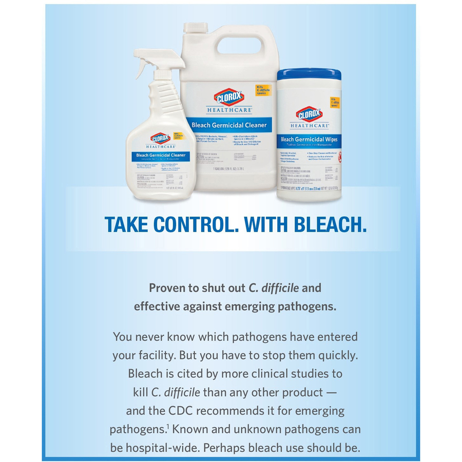 Clorox Healthcare Bleach Germicidal Cleaner Refill Concentrate Liquid