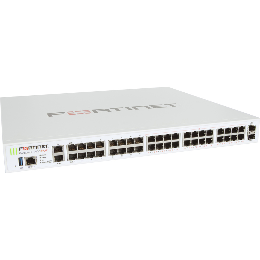 Fortinet FortiGate 140E-POE Network Security/Firewall Appliance