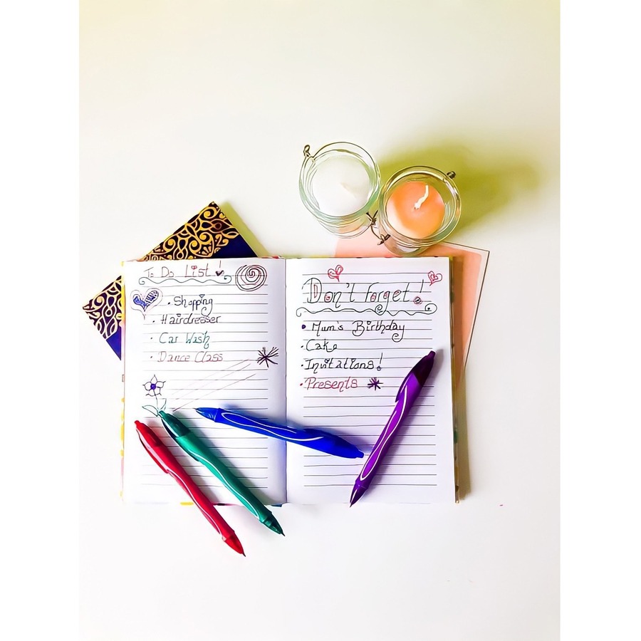 Picture of BIC Gel-ocity Quick Dry Gel Pen, Fine, Purple, 12 Pack