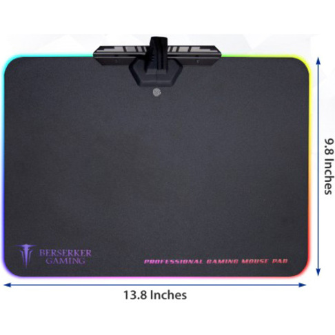 SYBA Multimedia Mouse Pad - 0.20" x 13.80" x 9.80" Dimension - Black