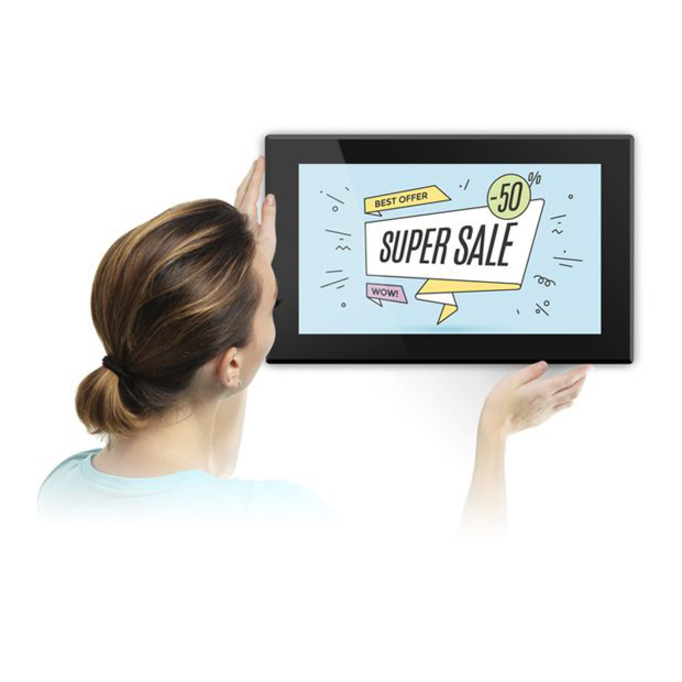 Aluratek 15 inch Wi‑Fi touchscreen digital photo frame with built-in memory — alternate view 4