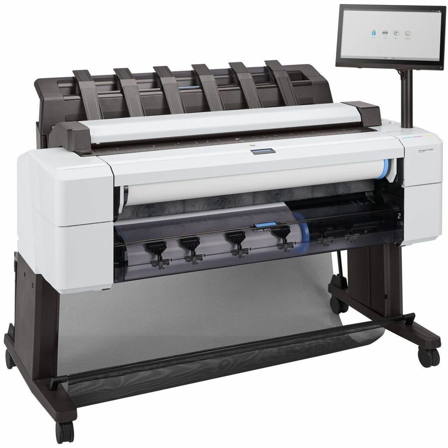 HP DesignJet T2600dr 36-inch PostScript multifunction printer for large-format plan printing and scanning — alternate view 4