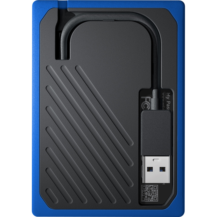 WD My Passport Go WDBMCG5000ABT-WESN 500 GB Portable Solid State Drive - External - Black, Cobalt