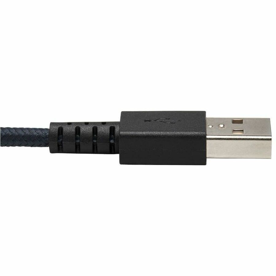 Tripp Lite by Eaton Heavy-Duty USB-A to USB-C Cable USB 2.0 UHMWPE and Aramid Fibers (M/M) Gray 10 ft. (3.05 m)