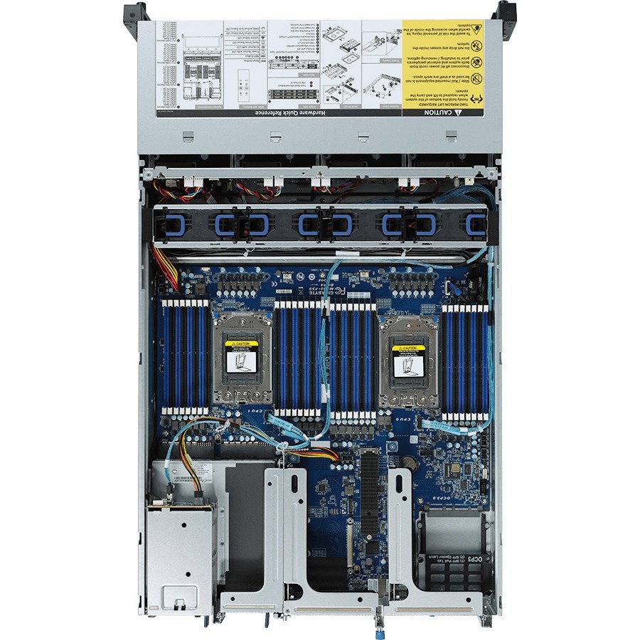 Gigabyte R282-Z90 Barebone System - 2U Rack-mountable - Socket SP3 - 2 x Processor Support