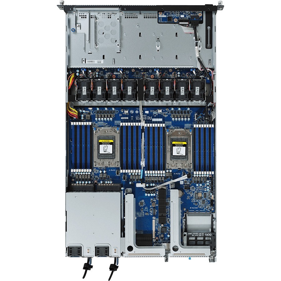 Gigabyte R182-Z90 Barebone System - 1U Rack-mountable - Socket SP3 - 2 x Processor Support