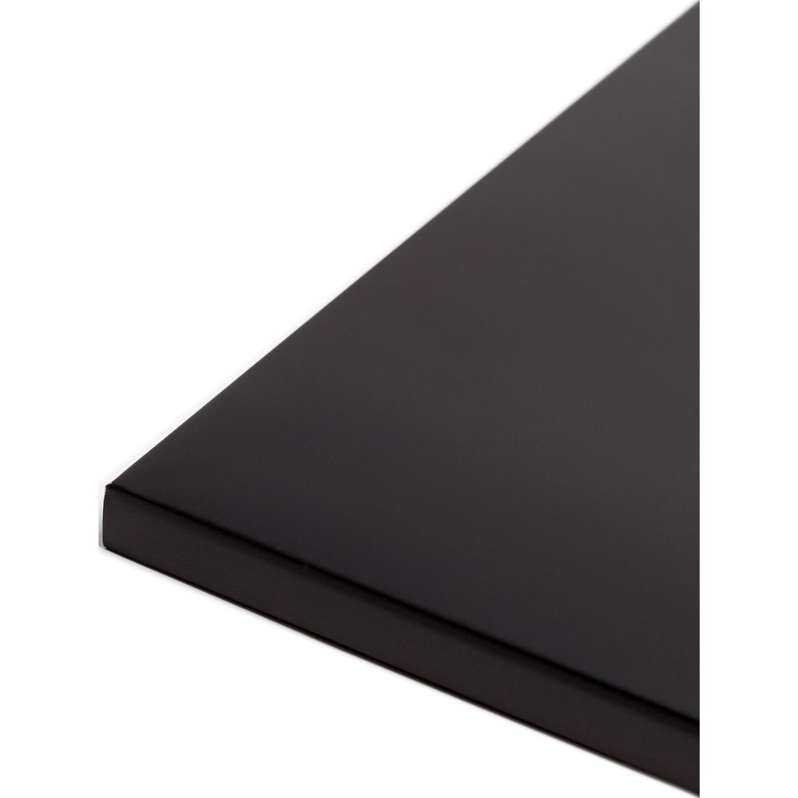 U Brands Magnetic Chalkboard - 14.67" Height x 14" Width - Black Painted Steel Surface - Square - Horizontal - 1 Each