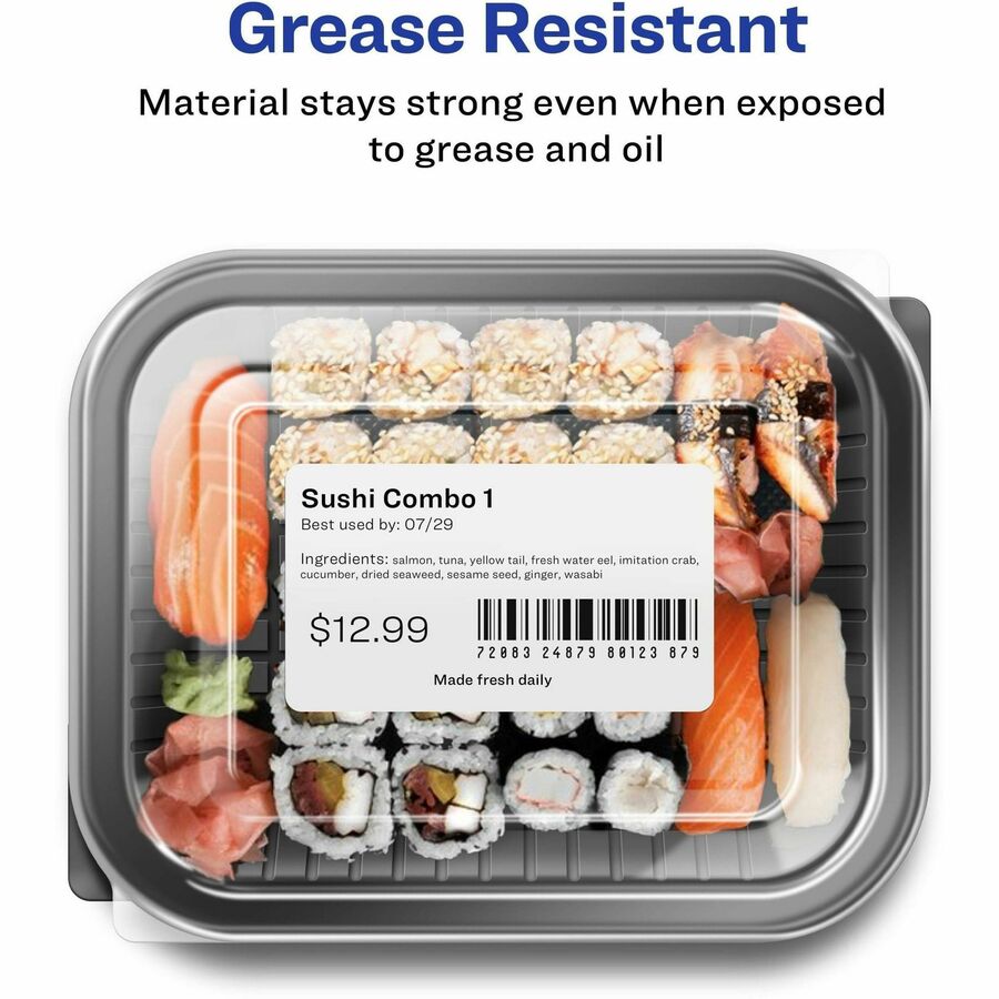 Avery® Thermal Roll Labels, 2-5/16"x4" , 300 Labels/Roll-4 Rolls (4191) - 2 5/16" Height x 4" Width - Permanent Adhesive - Rectangle - Thermal - Bright White - Paper - 300 / Sheet - 300 / Roll - 4 Total Sheets - 1200 Total Label(s) - 1200 / Box - Wate