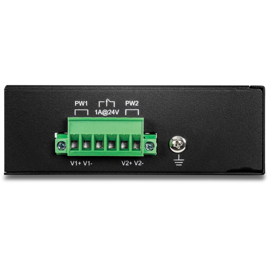 TRENDnet 8-Port Industrial Unmanaged Fast Ethernet PoE+ DIN-Rail Switch, TI-PE80, 8 x Fast Ethernet PoE+ Ports, 200W PoE Power Budget, IP50 Rated Housing, NDAA TAA Compliant, Lifetime Protection
