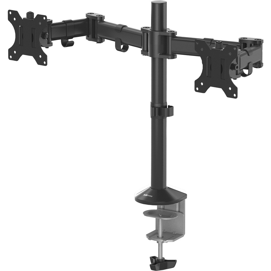 Fellowes Reflex Dual Monitor Arm - 2 Display(s) Supported - 30" Screen Support - 48 lb Load Capacity