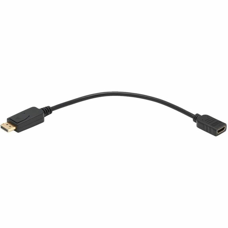 Tripp Lite by Eaton DisplayPort to HDMI Video Adapter Video Converter (M/F) HDCP Black 1 ft.