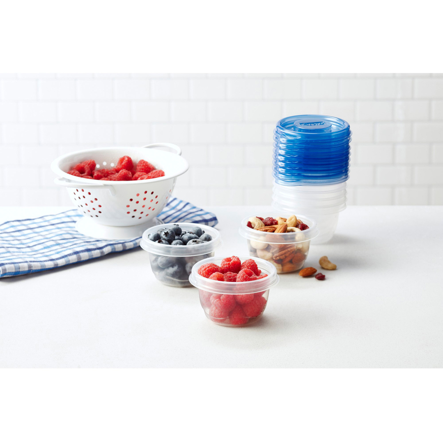 Glad gladware home mini round food storage containers, small food