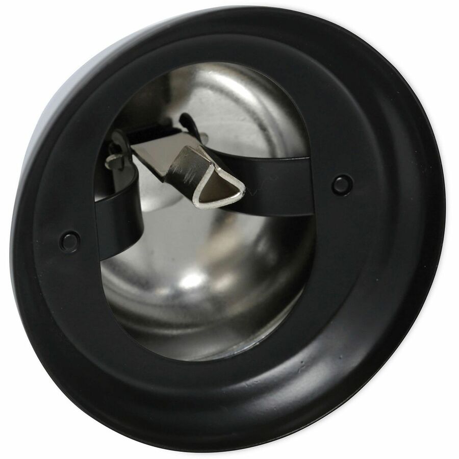 Universal Call Bell - 3.4" Diameter - Brushed Nickel - Nickel Plated Steel - Black