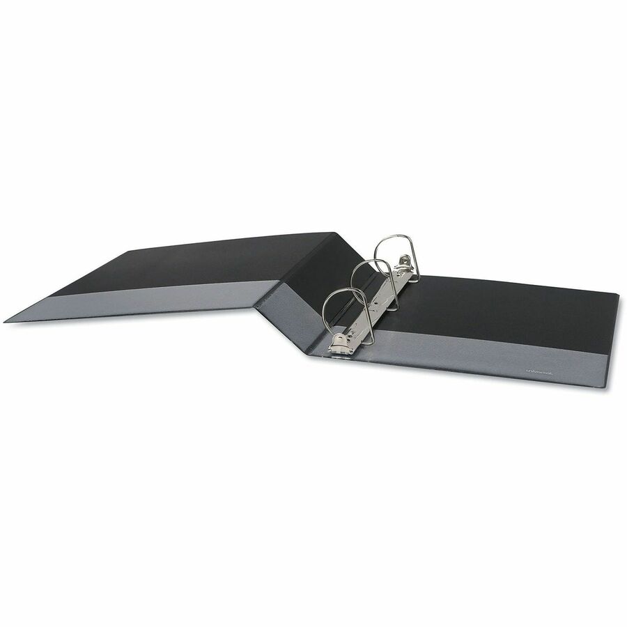Universal Slant D-Ring View Binder, 3 Rings, 2" Capacity, 11 x 8.5, Black - 2" Binder Capacity - Letter - 8 1/2" x 11" Sheet Size - 500 Sheet Capacity - 3 Ring(s) - Fastener(s): Ring - Pocket(s): 2, Inside Front & Back - Polypropylene - Black - Non-stick 