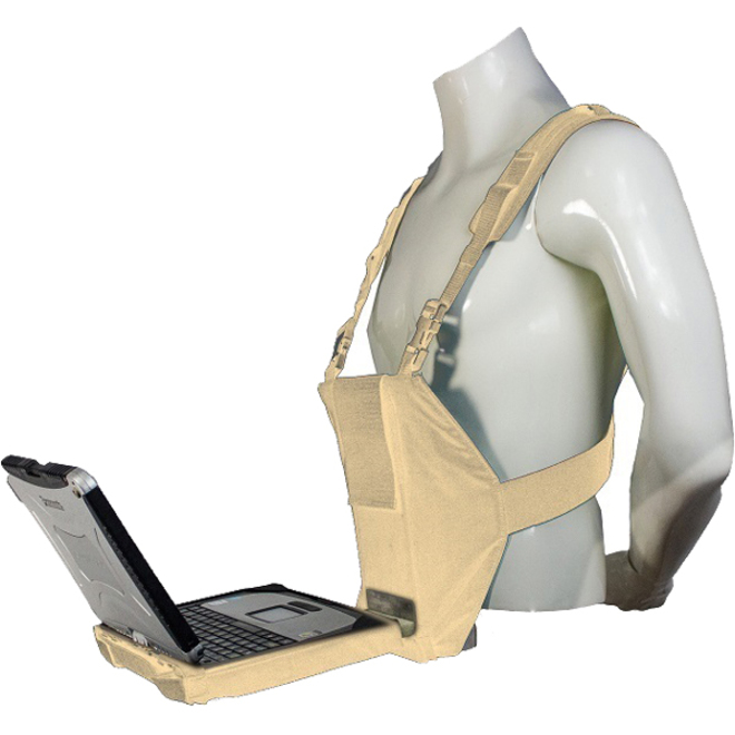 Swift Platform Body Harness for Laptop and Tablets, 28 to 34 Inch Waist, Sand
