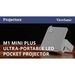 VIEWSONIC M1 Mini Plus Ultra-Portable Projector, 1080P LED,120 Lumens, Smart TV enabled, Wi-Fi mirroring, JBL Bluetooth Speaker