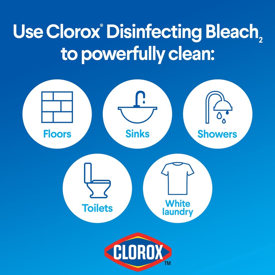 Clorox Disinfecting Bleach Concentrate Liquid 43 fl oz (1.3 quart