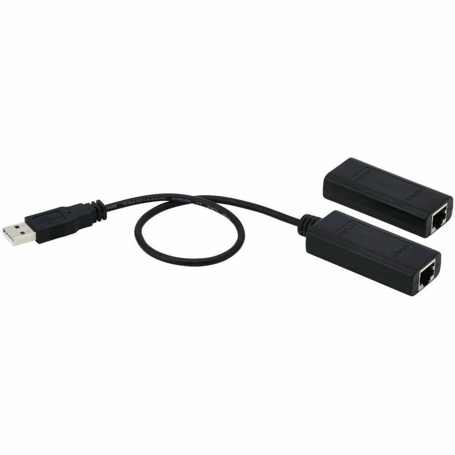 Tripp Lite by Eaton 1-Port USB over Cat5/Cat6 Extender Kit with Power over Cable - USB 2.0 Up to 164.04 ft. (50M) Black