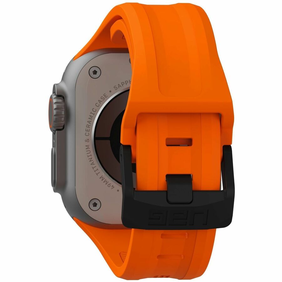 Urban Armor Gear Scout Smartwatch Band - Orange - Silicone, Stainless Steel