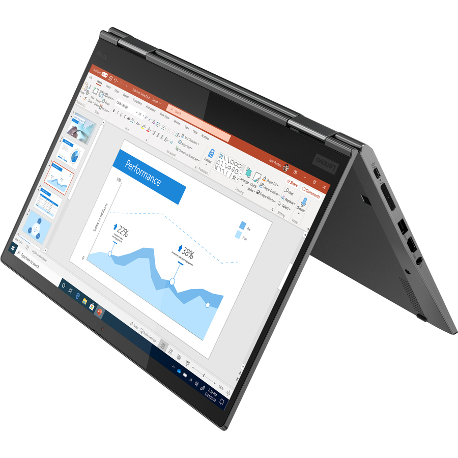 Lenovo ThinkPad X1 Yoga Gen 5 20UB001FUS 14" Touchscreen Convertible 2 in 1 Notebook - Full HD - 1920 x 1080 - Intel Core i5 10th Gen i5-10210U Quad-core (4 Core) 1.60 GHz - 8 GB Total RAM - 256 GB SSD - Iron Gray