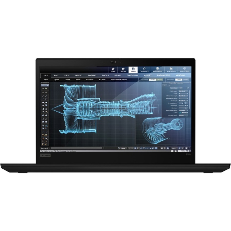 Lenovo ThinkPad P14s Gen 1 20S4003PUS 14" Mobile Workstation - Full HD - 1920 x 1080 - Intel Core i7 10th Gen i7-10510U Quad-core (4 Core) 1.80 GHz - 32 GB Total RAM - 1 TB SSD - Glossy Black