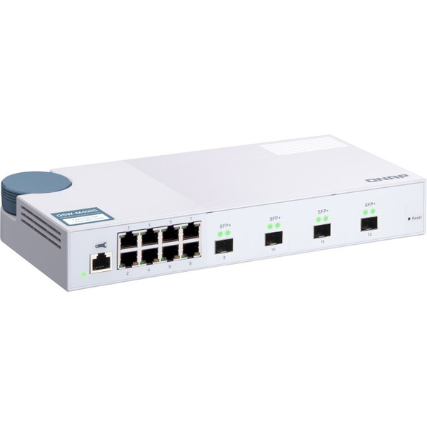 QSW-M408S 12P LAYER 2 MNGD SW 8 1GBE PORT&4 10G SFP+ PORT EASY MGMT