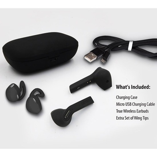 Maxell True Wireless Earbud - Black - True Wireless - Bluetooth - Earbud - In-ear -  - MAX199460