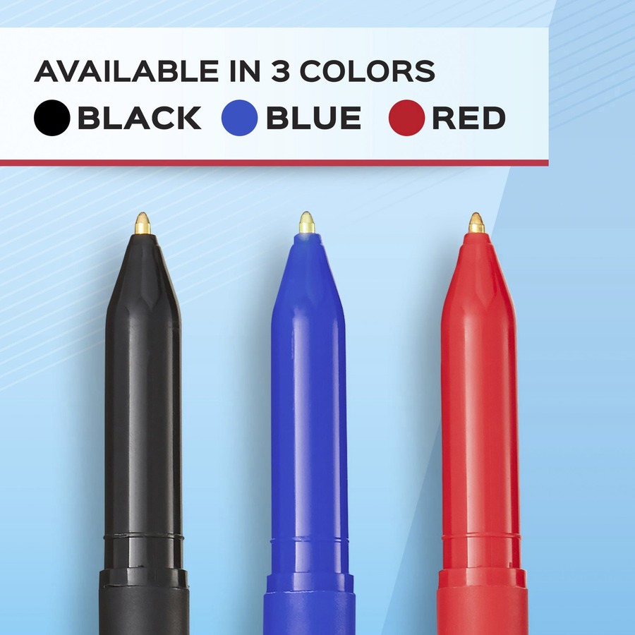 Paper Mate Write Bros. Ballpoint Stick Pens - Medium Pen Point - Black - Black Barrel - 1 Dozen = PAP3331131C
