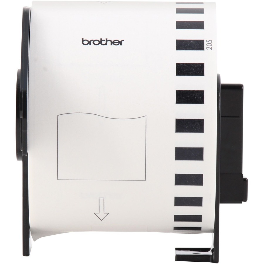 Brother DK Multipurpose Label - 2 2/5" Width - Rectangle - Thermal - Black on White - Paper - 3 / Pack