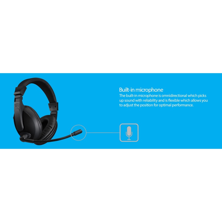 Adesso Xtream H5U - USB Stereo Headset with Microphone - Noise Cancelling - Wired- Lightweight