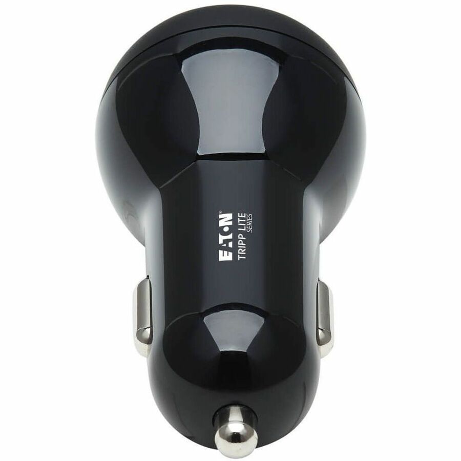Eaton Tripp Lite Series Dual-Port USB Car Charger with 39W Charging - USB-C (27W) PD 3.0, USB-A (12W), Black
