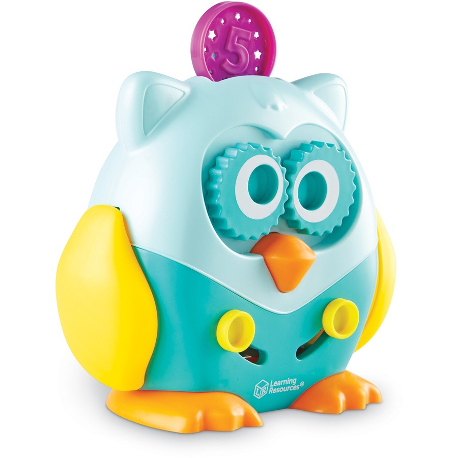 Learning Resources Hoot the Fine Motor Owl - Skill Learning: Fine Motor, Coordination, Color, Shape, Number Recognition - 1.5-4 Year - 6 Pieces - Fine Motor Skills - LRN9045