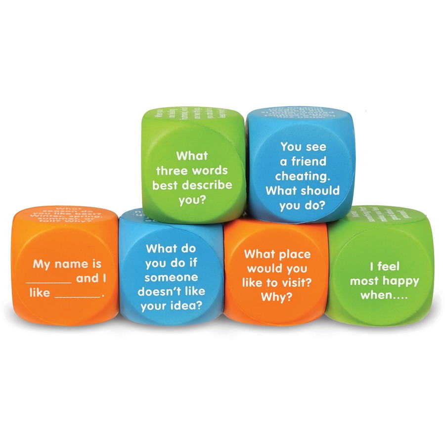 Learning Resources Let's Talk Cubes - Skill Learning: Conversation, Social Skills, Emotion - 5-10 Year - Assorted - Social-Emotional Awareness - LRN6369