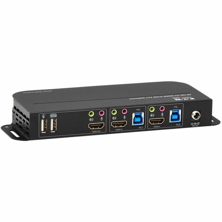 Tripp Lite by Eaton 2-Port HDMI/USB KVM Switch - 4K 60 Hz HDR HDCP 2.2 IR USB Sharing USB 3.0 Cables