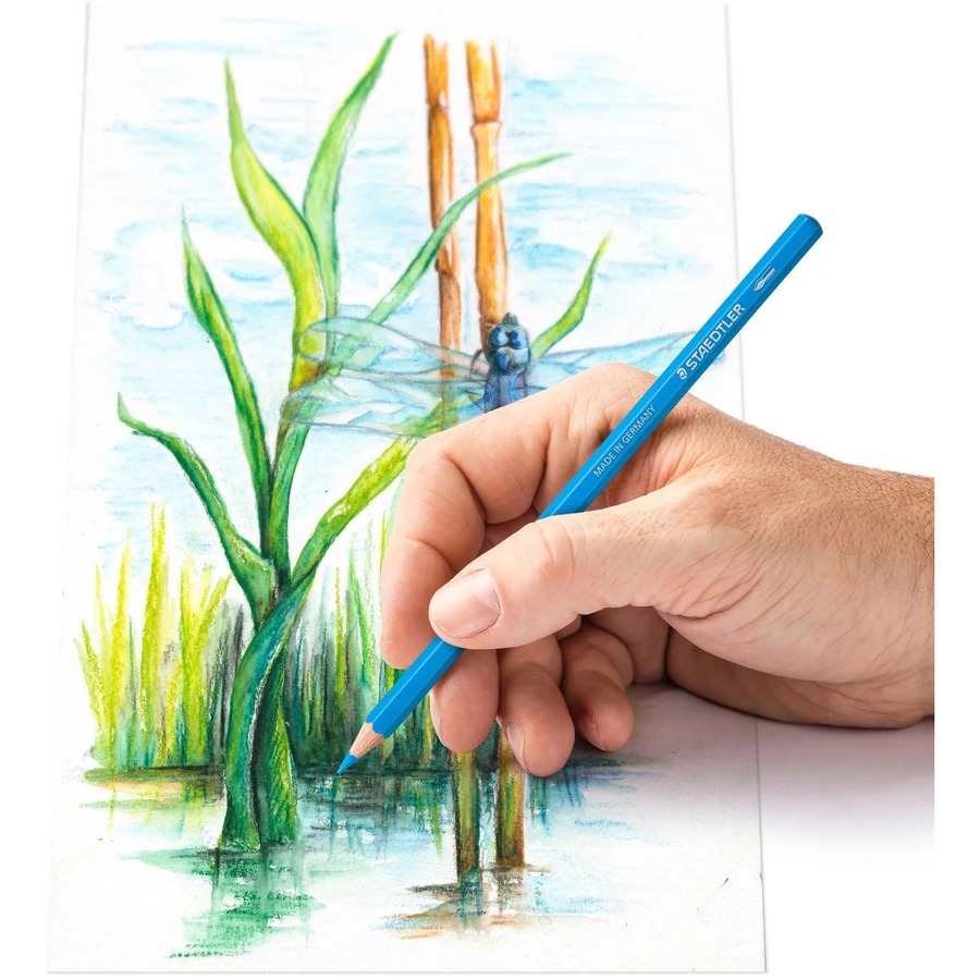 Staedtler Watercolour Pencils - 146 10C - 24 Assorted Colours - Colored Pencils - STD14610CM24