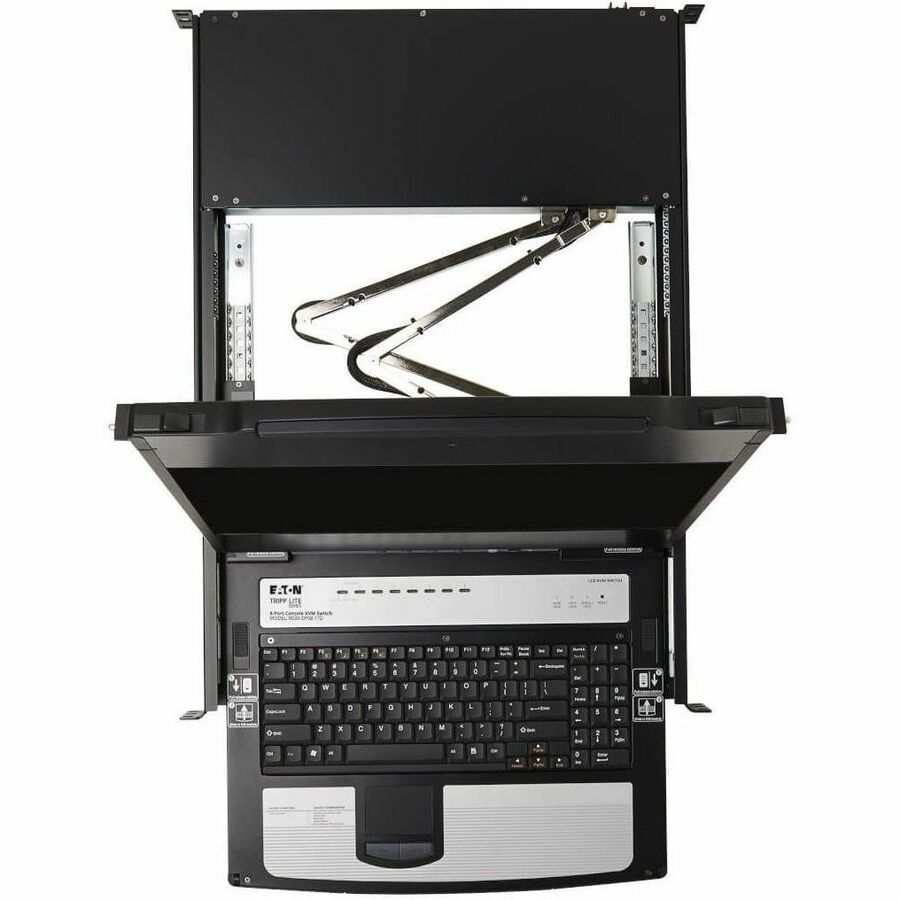 Tripp Lite by Eaton 8-Port NetDirector DisplayPort KVM Switch Console with 17 in. LCD Dual Rail 1U Rack-Mount