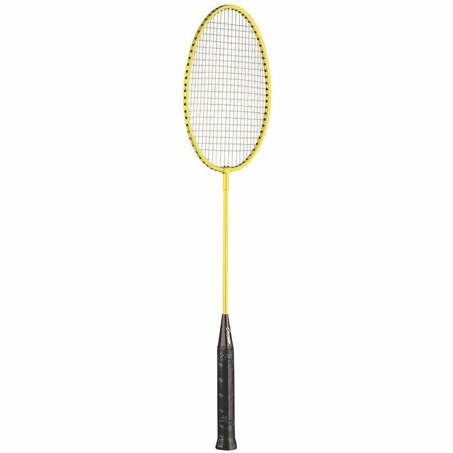 Champion Sports Tempered Steel Badminton Racket Set - Red, Orange, Yellow, Green, Blue, Purple - Nylon, Leather, Tempered Steel