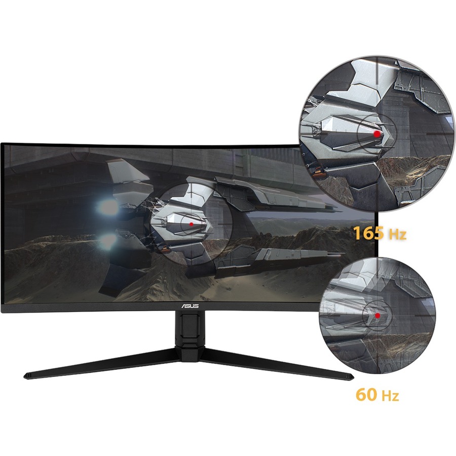 TUF VG34VQL1B 34" Class WQHD Curved Screen Gaming LCD Monitor - 21:9 - Black