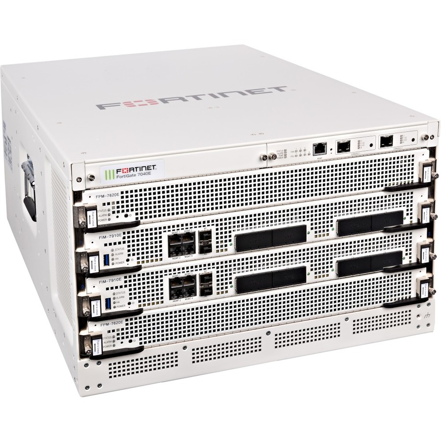 Fortinet FortiGate 7040E 9 6U modular firewall chassis with redundant power supplies — alternate view 4