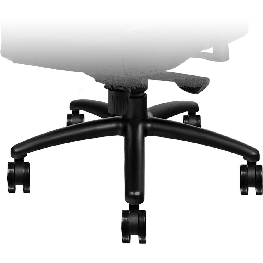 Thermaltake X Fit Black White gaming chair with contoured backrest and high-density padding — alternate view 4