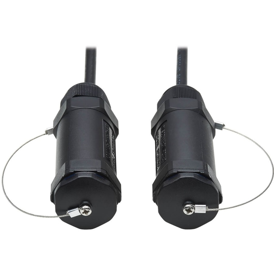 Eaton Tripp Lite Series High-Speed Armored HDMI Fiber Active Optical Cable (AOC) with Hooded Connectors and Reel - 4K @ 60 Hz, HDR, IP68, M/M, Black, 100 m (328 ft.)